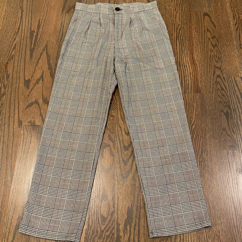 Urban Renewal Black & White Plaid Trouser Size S/P